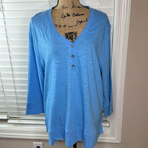 Chico’s Henley top Sz 3 - Picture 1 of 9